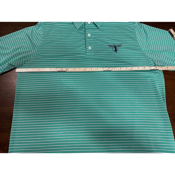 FootJoy FJ Striped Golf Performance Polo Men XL Robert Trent Jones Club Preppy - Picture 5 of 9